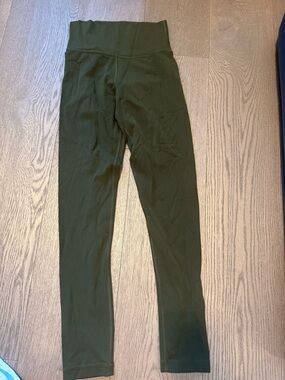 TNA Olive Green High-Rise Leggings